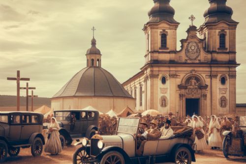 obrázek:Historická auta, holubi míru a svatohostýnské požehnání: Poutní slavnost plná překvapení!