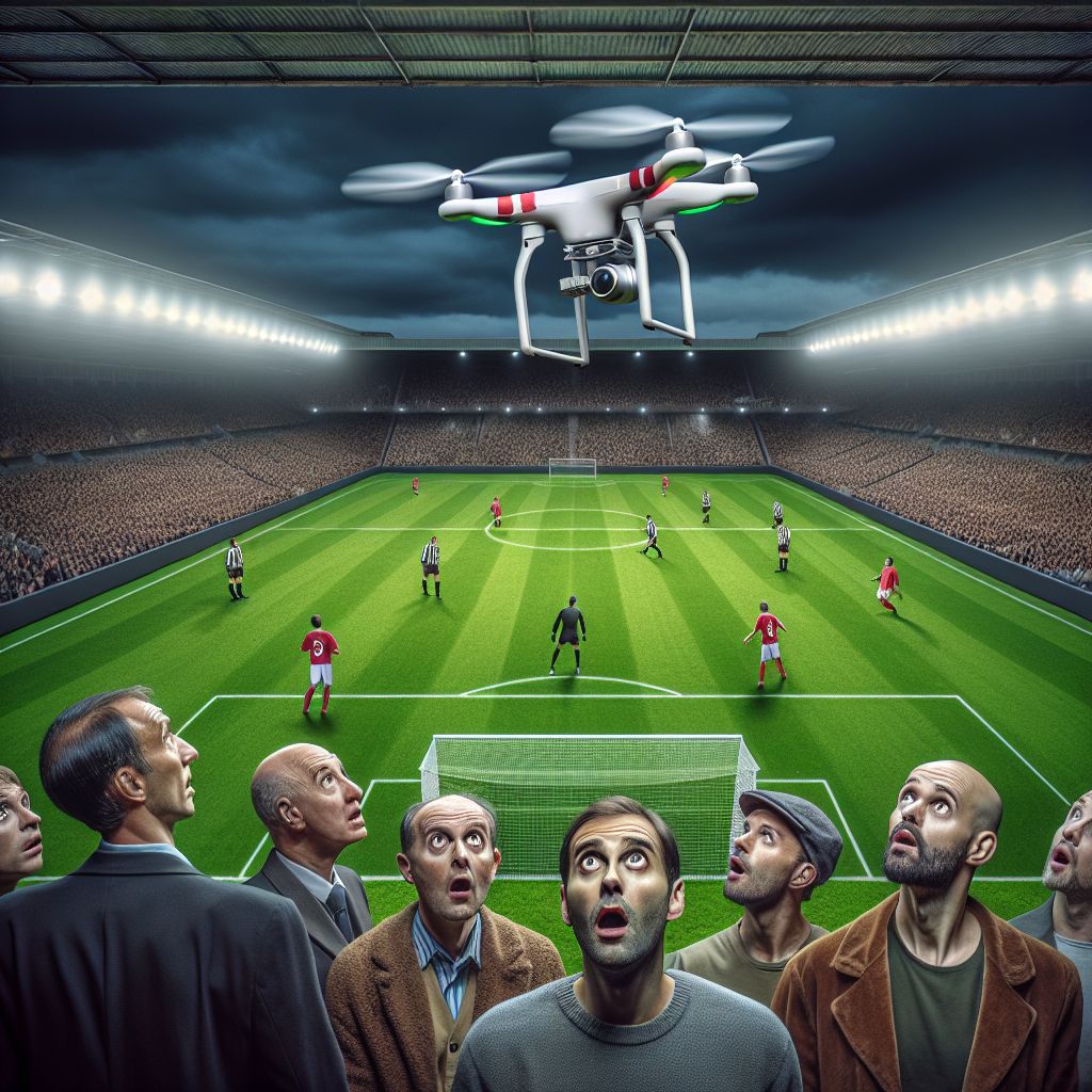 Špionážní dron nad fotbalovým hřištěm - Arka Gdyně šmírovala soupeře