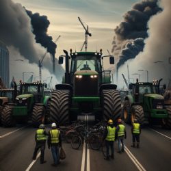 Traktorový protest zemědělců: Hraniční blokády a zdržení na silnicích!